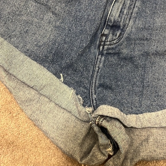 One Teaspoon High Waist Bandit Denim Shorts Size 31 - Picture 11 of 12